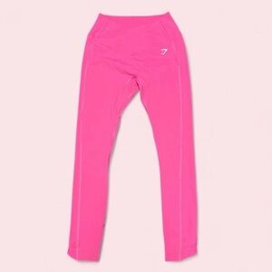 Gymshark Crossover Leggings Small Bright Fuchsia Pilates Princess Hot Girl Walk